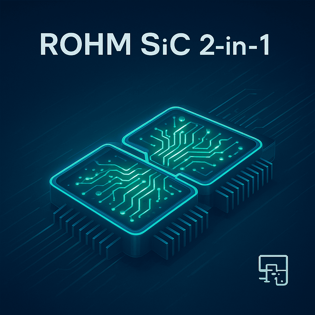 ROHM's 2-in-1 SiC Module Contributes to Equipment Miniaturization