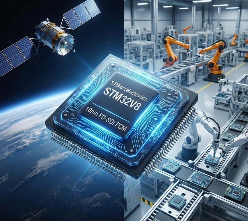 STMicroelectronics Launches World's First 18nm FD-SOI MCU with PCM