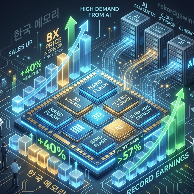 South Korean Memory Giants Record Historic Profits as AI Drives NAND Supercycle