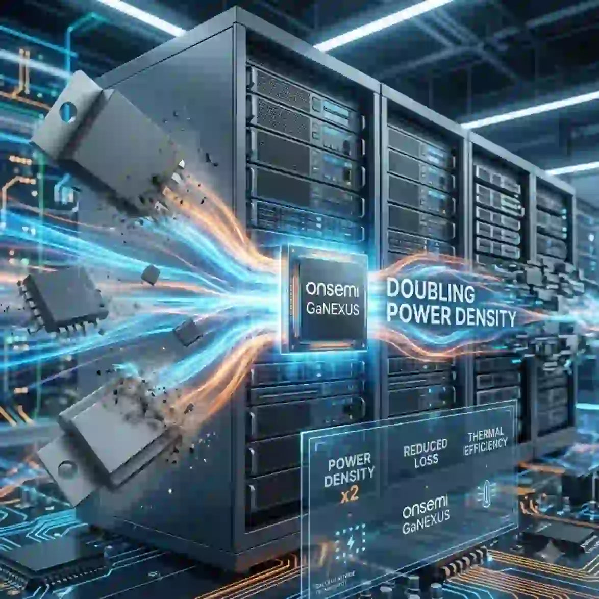 onsemi Next Gen GaNEXUS Gallium Nitride Portfolio Doubling Power Density
