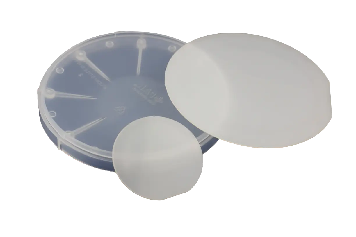 Wafer GaN trên sapphire 2 inch P GaN nền bán dẫn nitrua gali