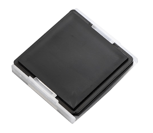 Wafer Case Anti-static Silicon Wafer IC Chip Storage Tray - black tray with clear fixing frame