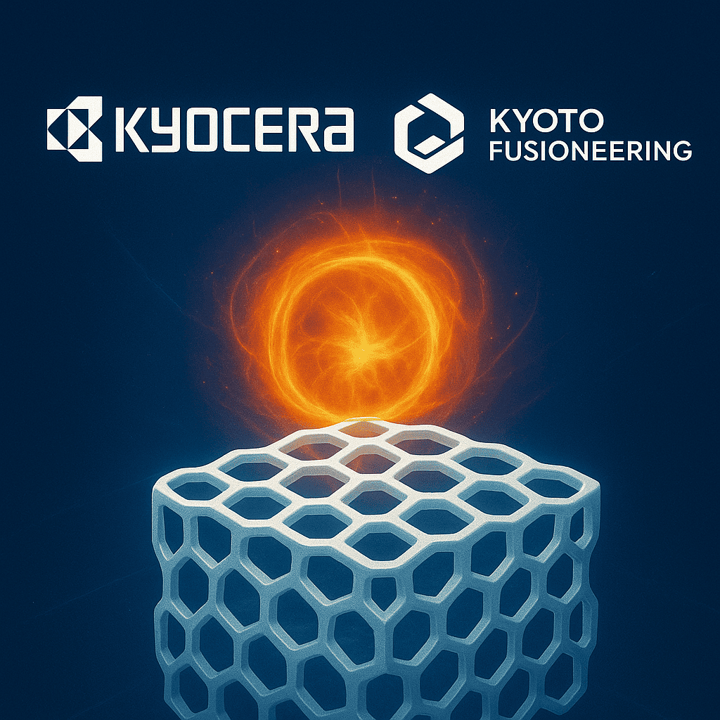 Kyocera and Kyoto Fusioneering Collaborate on Ceramic Components for Fusion Reactors