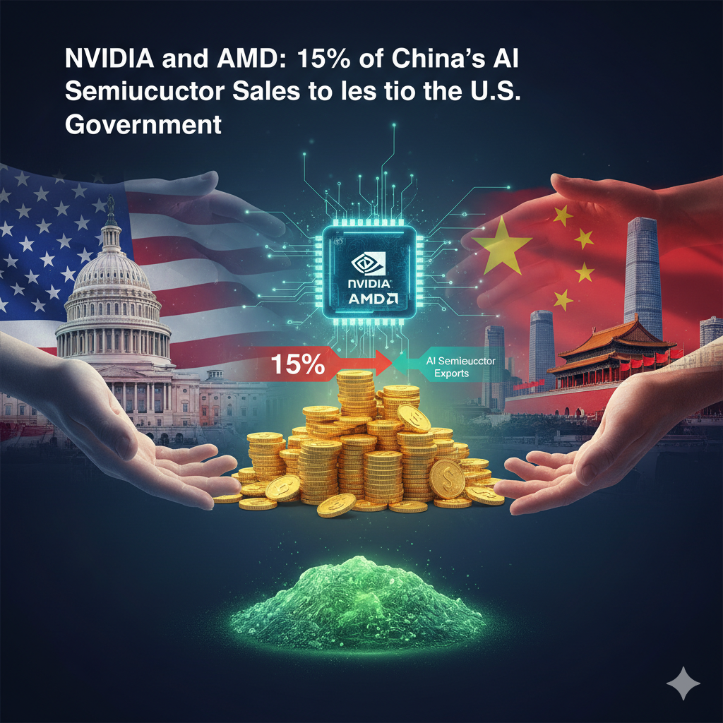 NVIDIA and AMD: 15% of China's AI Semiconductor Sales to the Government