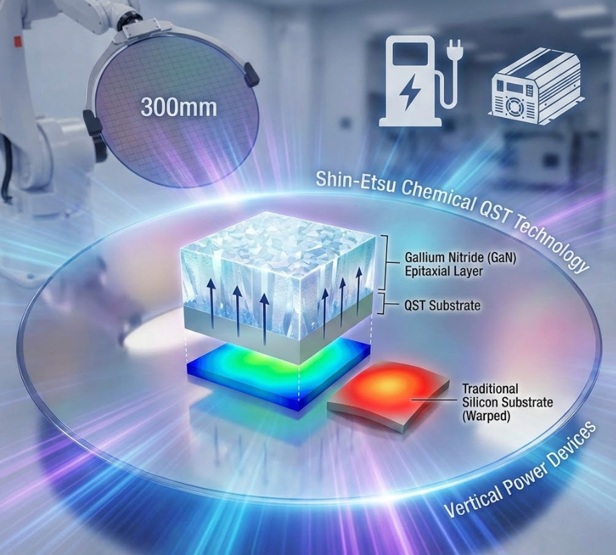 Shin-Etsu Chemical's QST Substrate Demand Surges: Paving the Way for Vertical Gallium Nitride Power Devices