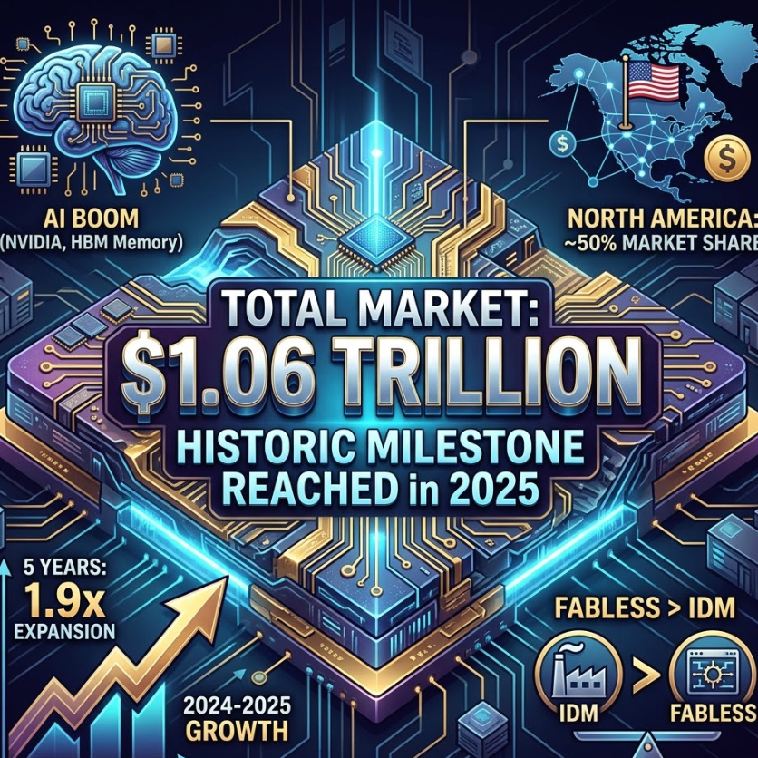 The Dawn of the Trillion Dollar Era Global Semiconductor Market Hits Historic Milestone