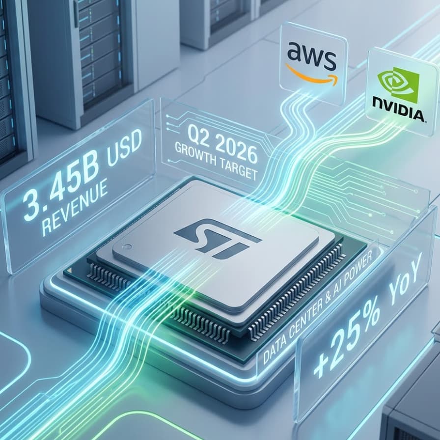 STMicroelectronics Targets Robust Q2 2026 Growth Driven by AWS and NVIDIA Partnerships