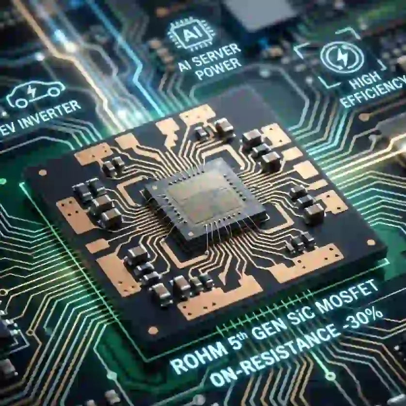 Rohm Unveils 5th Generation SiC MOSFET with 30 Percent Resistance Reduction