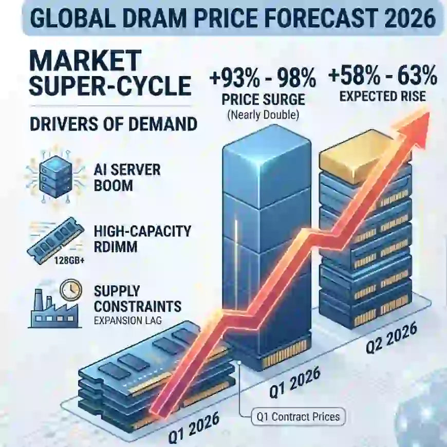 The Unstoppable Surge: DRAM Prices Nearly Double in Q1 2026 and Keep Climbing