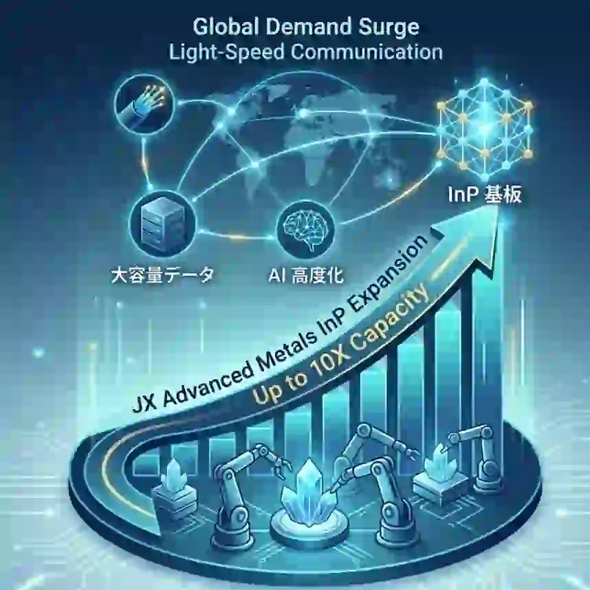 JX Advanced Metals Exponentially Increases InP Production Capacity for AI Data Centers