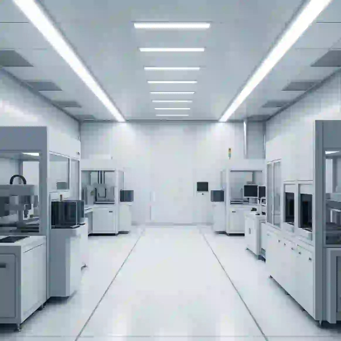 AI memory chip manufacturing expansion in modern cleanroom facility.