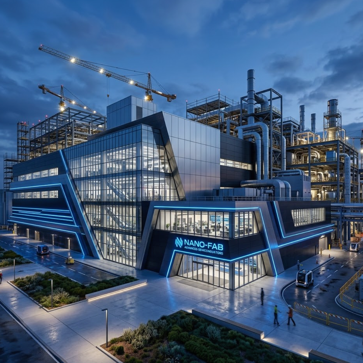 Kioxia K3 Facility Launch: Exterior view of the new facility scheduled to begin operations in fiscal year 2029.