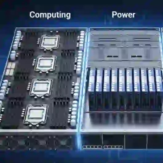 AI server capacitors supply deal visual representation highlighting computing and power components.